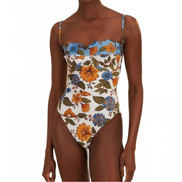 FARM Rio Other - NWT Farm Rio GARDEN SCARF MULTI WEAR ONE PIECE SWIMSUIT Size L